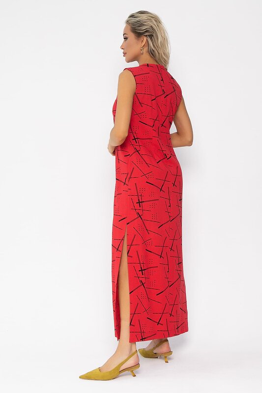 LT Collection Платье 535335 П13479-1М красный