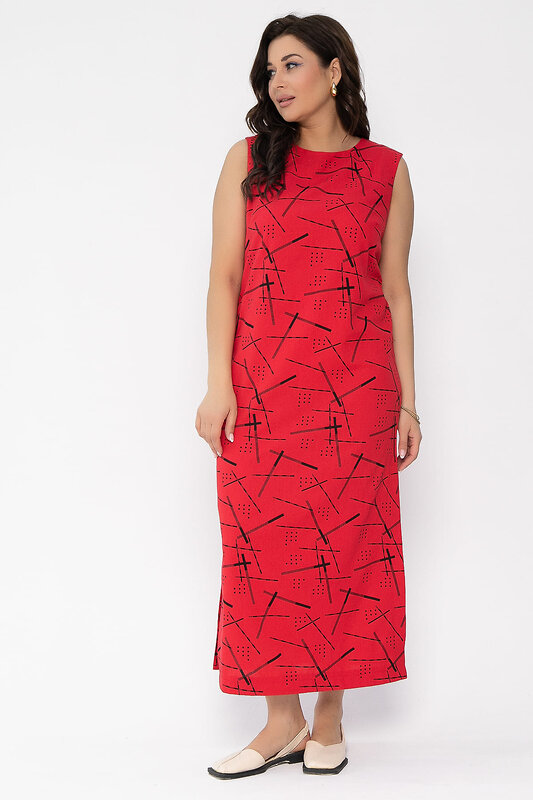 LT Collection Платье 535335 П13479-1М красный