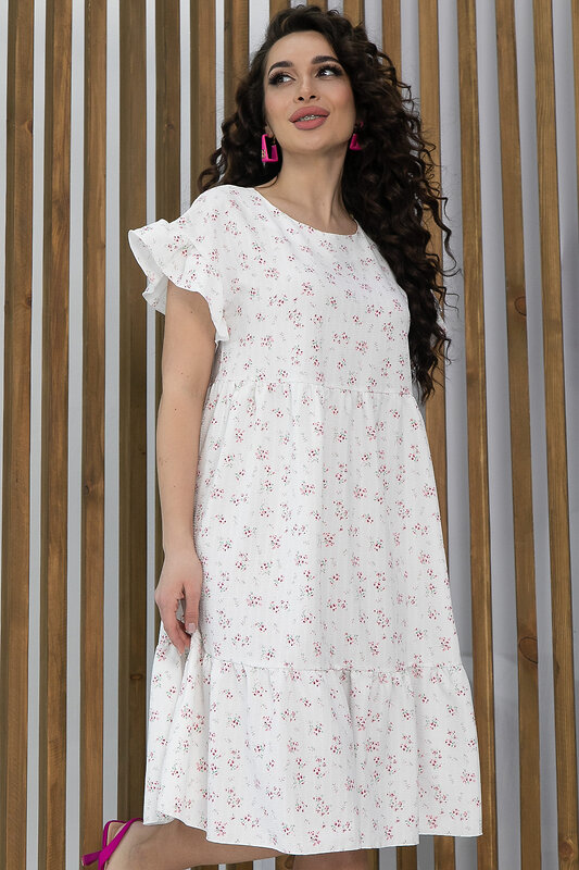 LT Collection Платье 535340 П13537-18М белый
