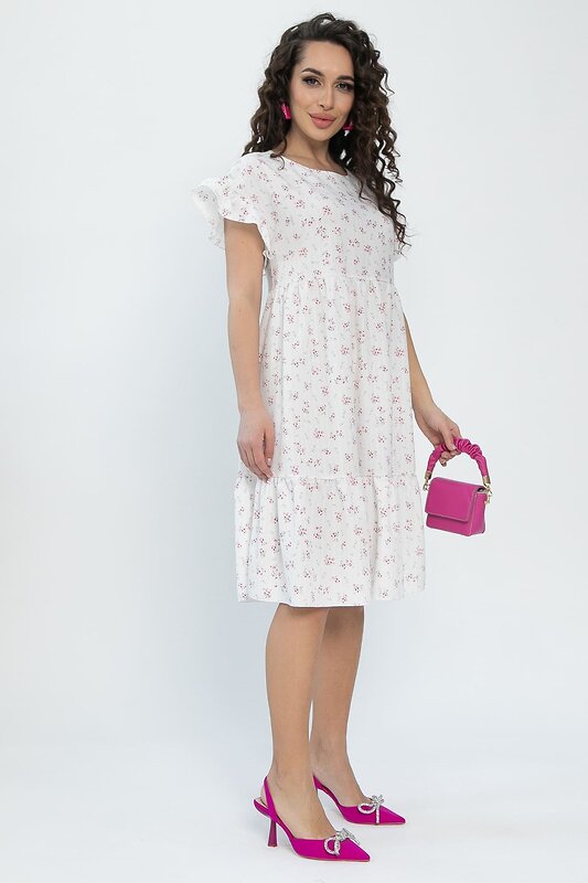 LT Collection Платье 535340 П13537-18М белый