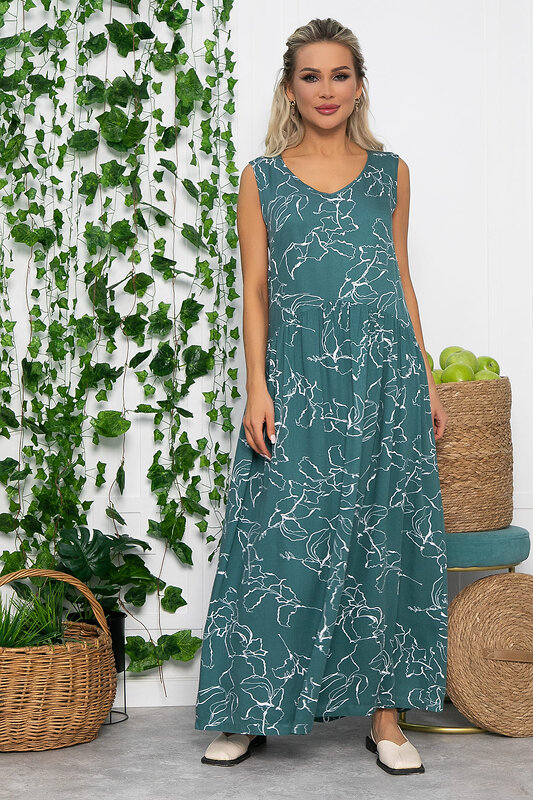 LT Collection Сарафан 535357 П13547-1М изумрудный
