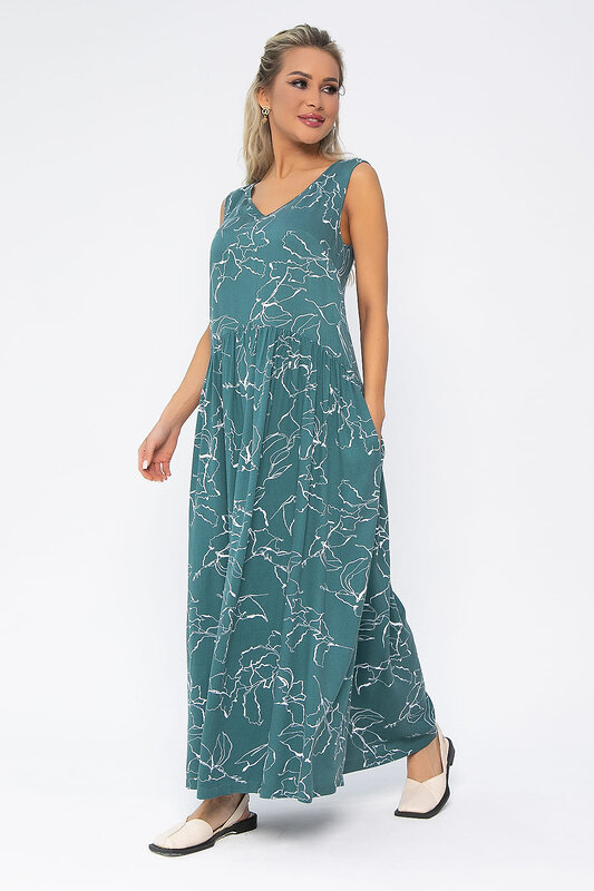 LT Collection Сарафан 535357 П13547-1М изумрудный