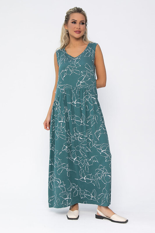 LT Collection Сарафан 535357 П13547-1М изумрудный