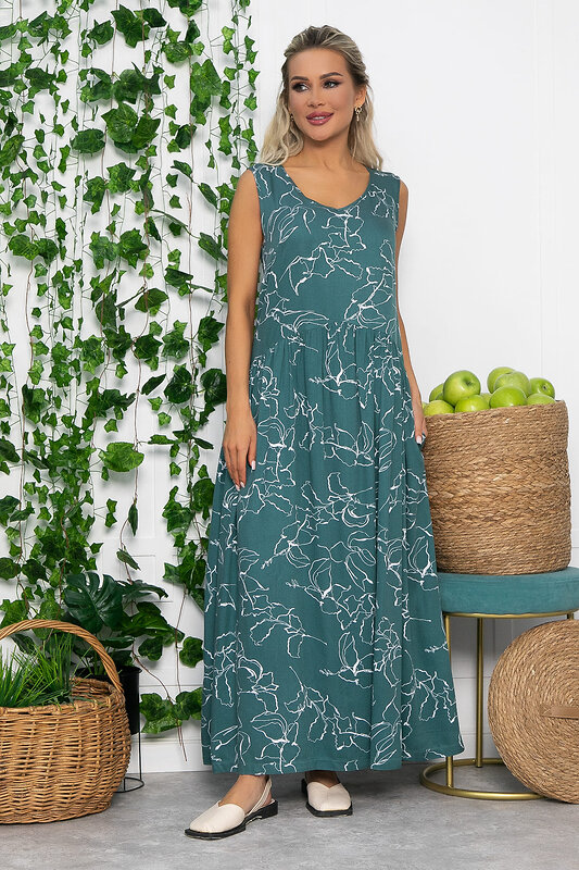 LT Collection Сарафан 535357 П13547-1М изумрудный