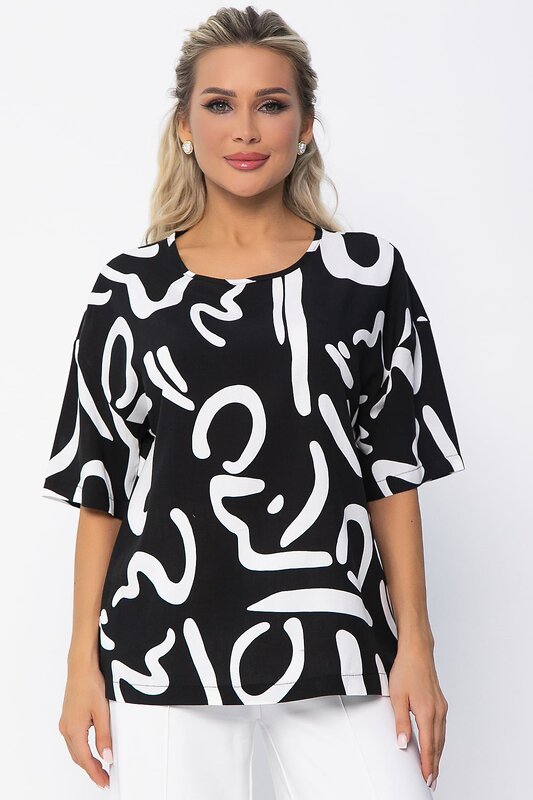 LT Collection Блуза 535361 Б13599-25М чёрный