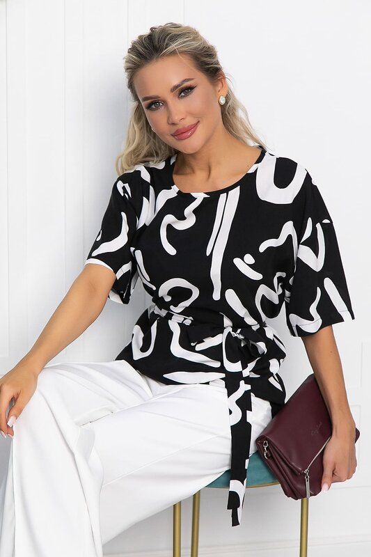 LT Collection Блуза 535361 Б13599-25М чёрный
