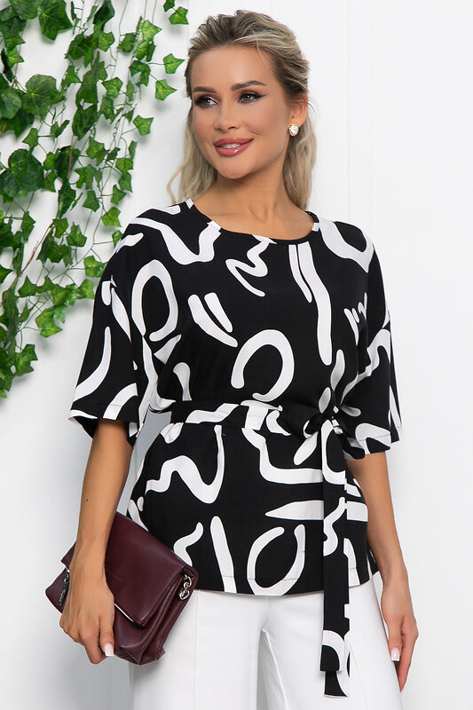 LT Collection Блуза 535361 Б13599-25М чёрный