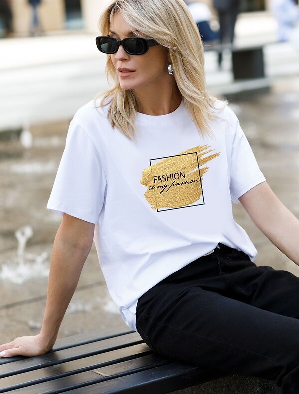 VILATTE Футболка 535394 D49.977 белый_fashion