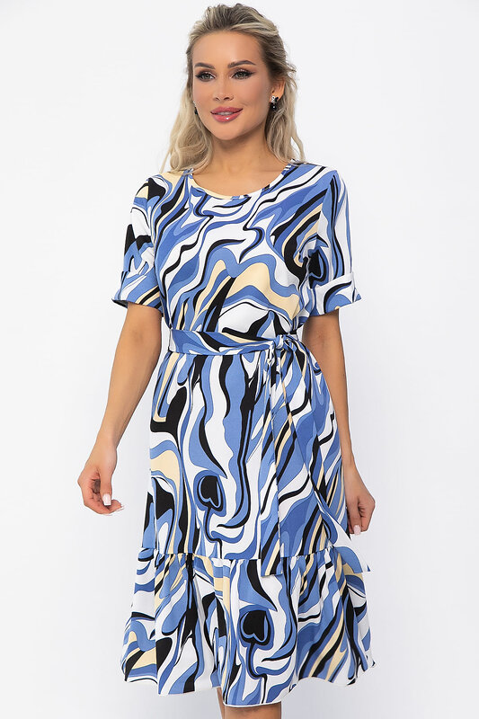 LT Collection Платье 536025 П13712-12М синий
