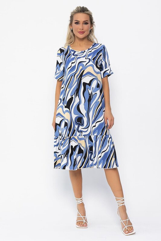 LT Collection Платье 536025 П13712-12М синий