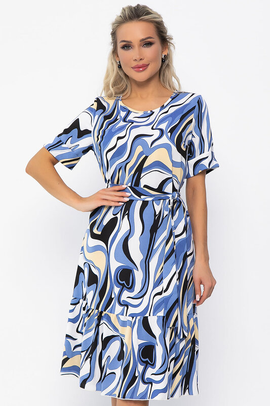 LT Collection Платье 536025 П13712-12М синий