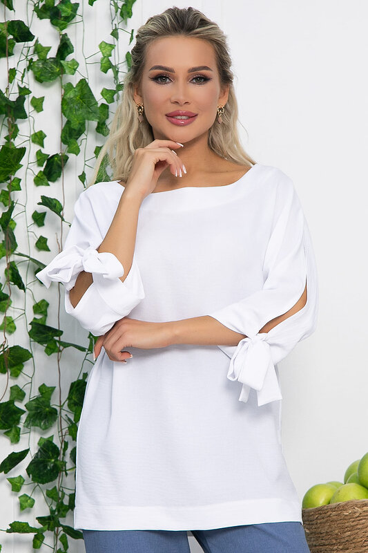 LT Collection Блуза 536032 Б13557-8М белый