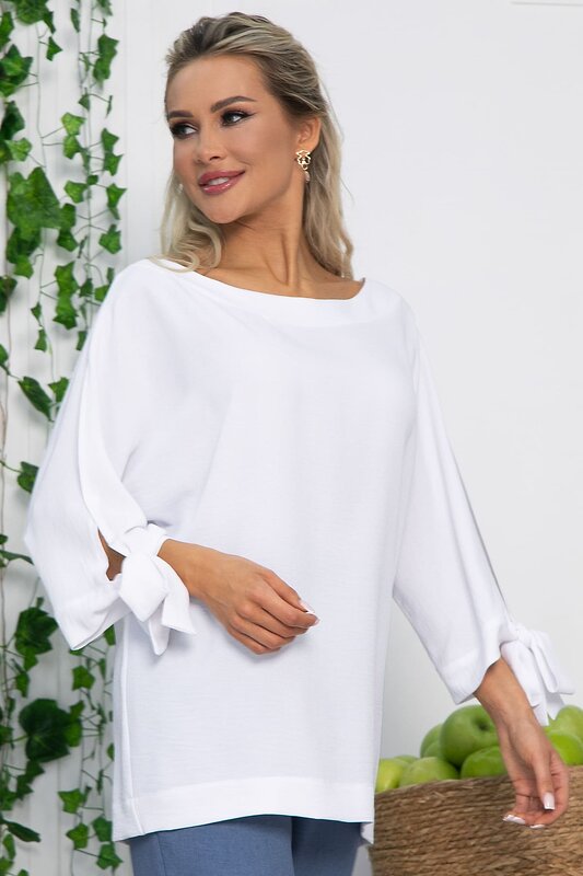LT Collection Блуза 536032 Б13557-8М белый