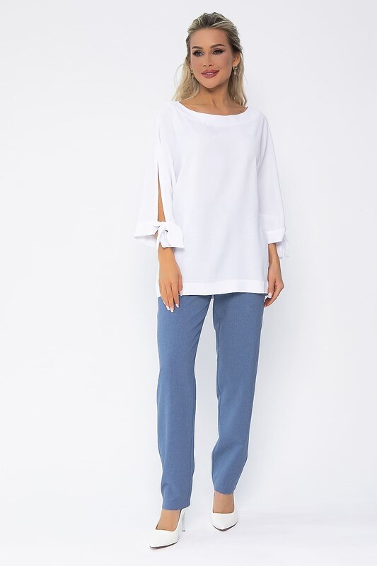 LT Collection Блуза 536032 Б13557-8М белый