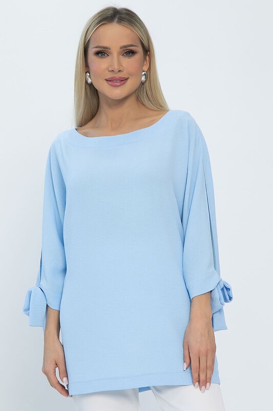 LT Collection Блуза 536034 Б13559-8М голубой