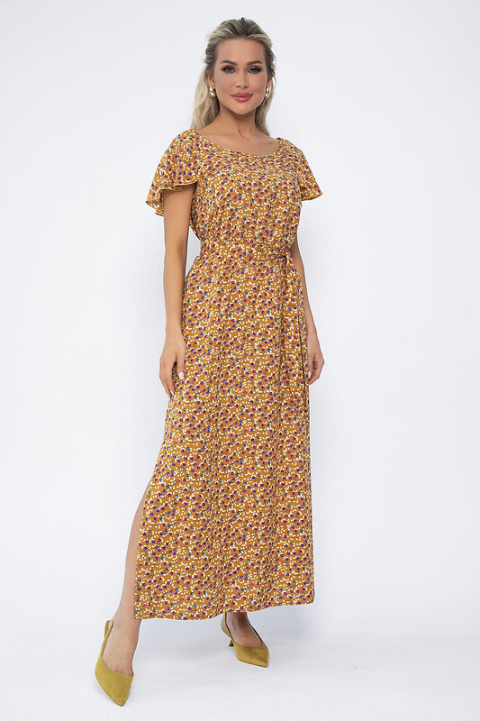 LT Collection Платье 536039 П13584-16М горчица