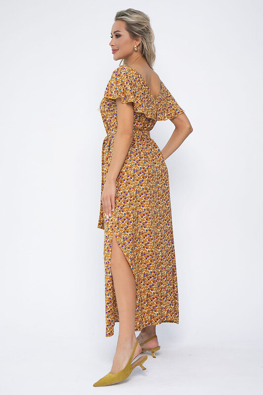 LT Collection Платье 536039 П13584-16М горчица