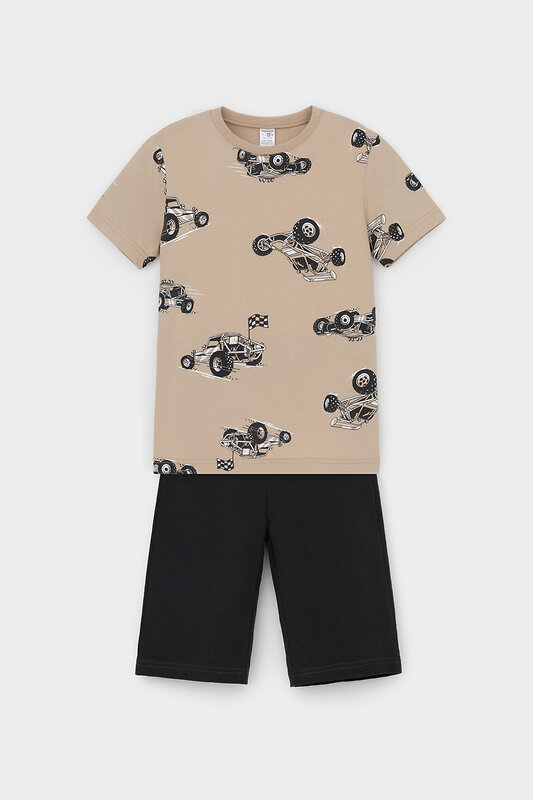 CROCKID Пижама 537515 К 1614 быстрые багги, черный песок