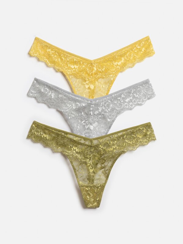 Infinity Lingerie Трусы 537982 31204080006 зеленый со св.серым