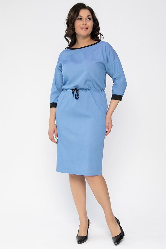 LT Collection Платье 538054 П13257-13М голубой
