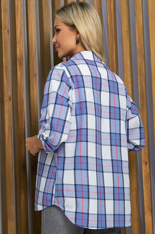 LT Collection Рубашка 538060 Б13398-18М серо-голубой