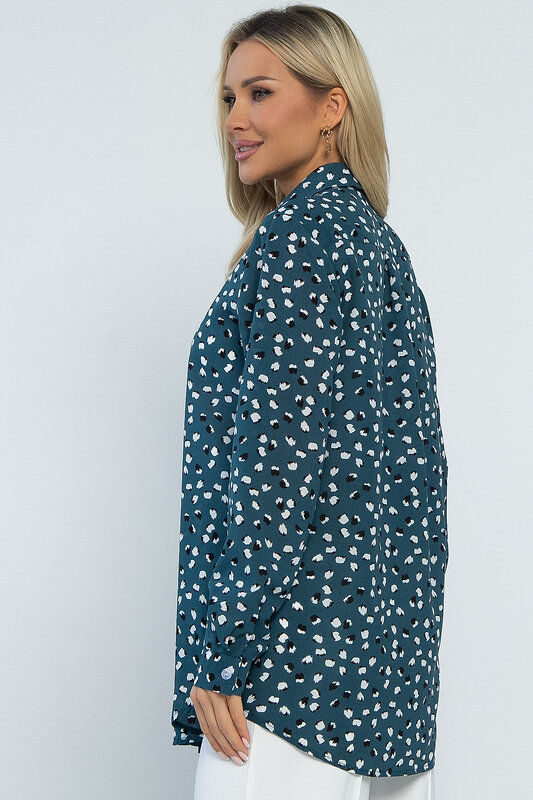LT Collection Рубашка 538061 Б13474-16М изумрудный