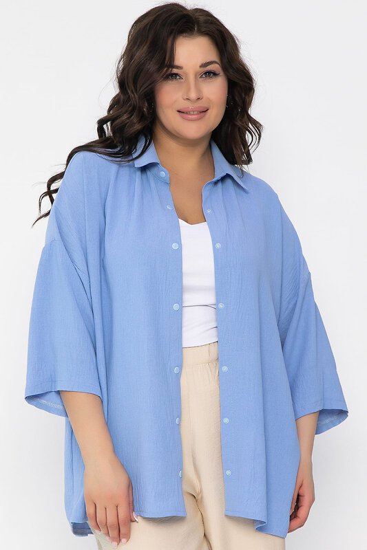 LT Collection Рубашка 538062 Б13465-13М голубой