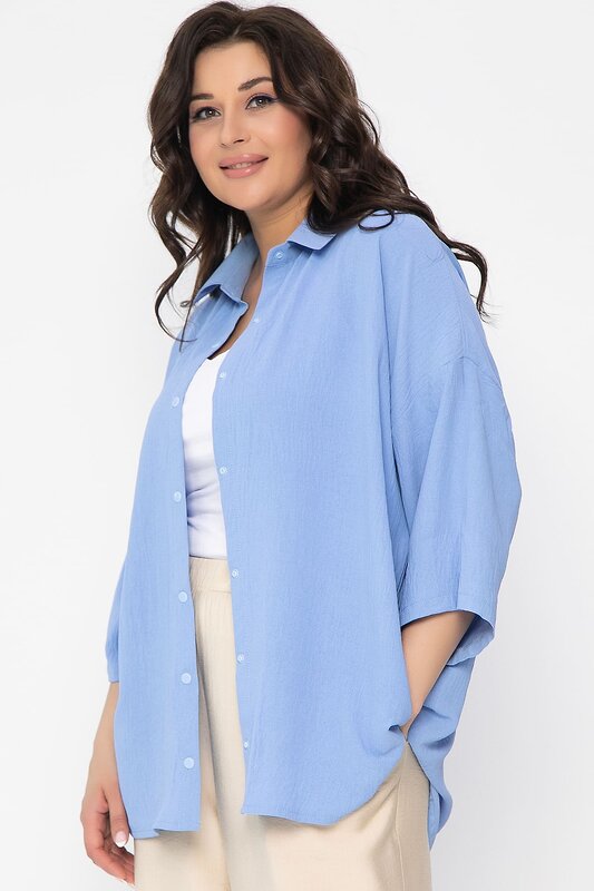 LT Collection Рубашка 538062 Б13465-13М голубой