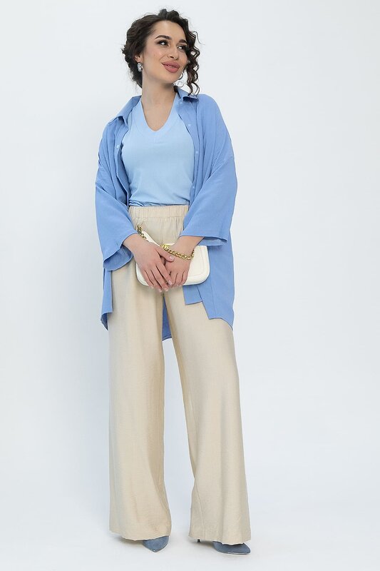 LT Collection Рубашка 538062 Б13465-13М голубой