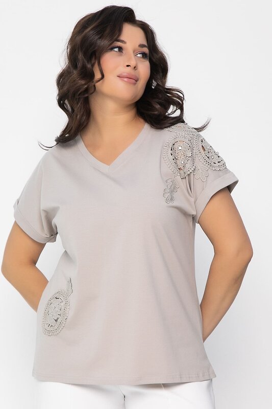 LT Collection Блуза 538065 Б13496-20М бежевый