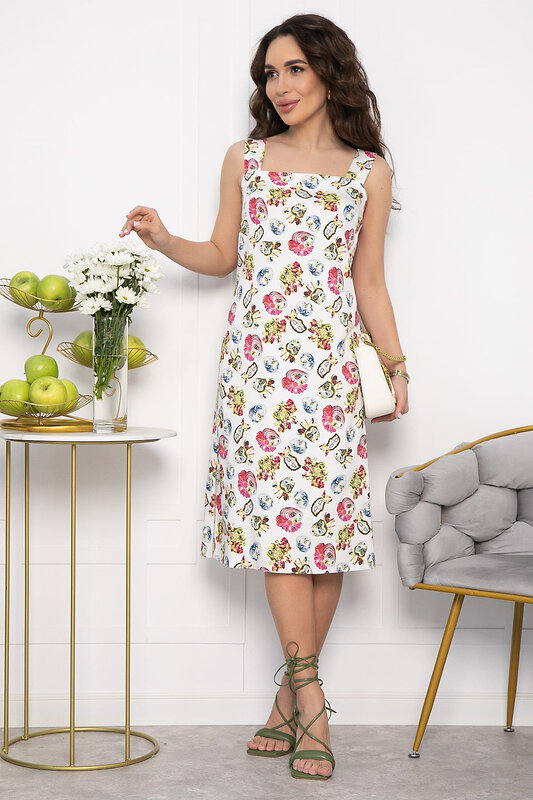 LT Collection Платье 538068 П13504-30М белый