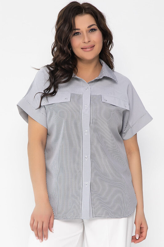 LT Collection Рубашка 538083 Б13577-24М серый