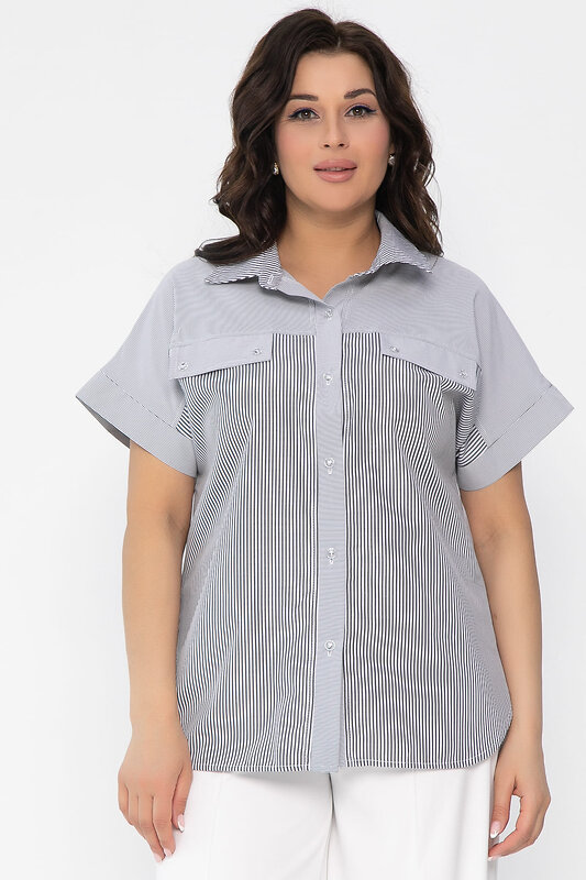 LT Collection Рубашка 538083 Б13577-24М серый