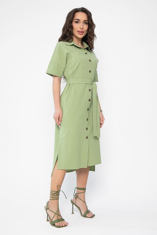 LT Collection Платье 538114 П13588-18М фисташковый