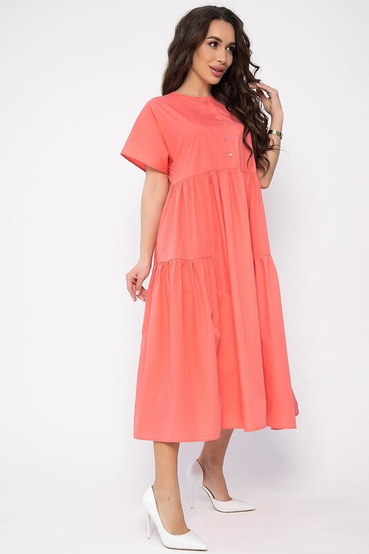 LT Collection Платье 538119 П13603-36М коралловый