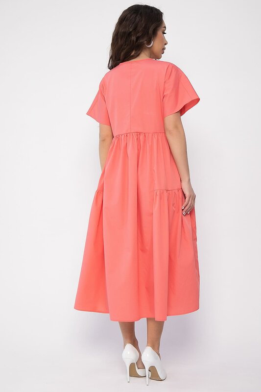 LT Collection Платье 538119 П13603-36М коралловый