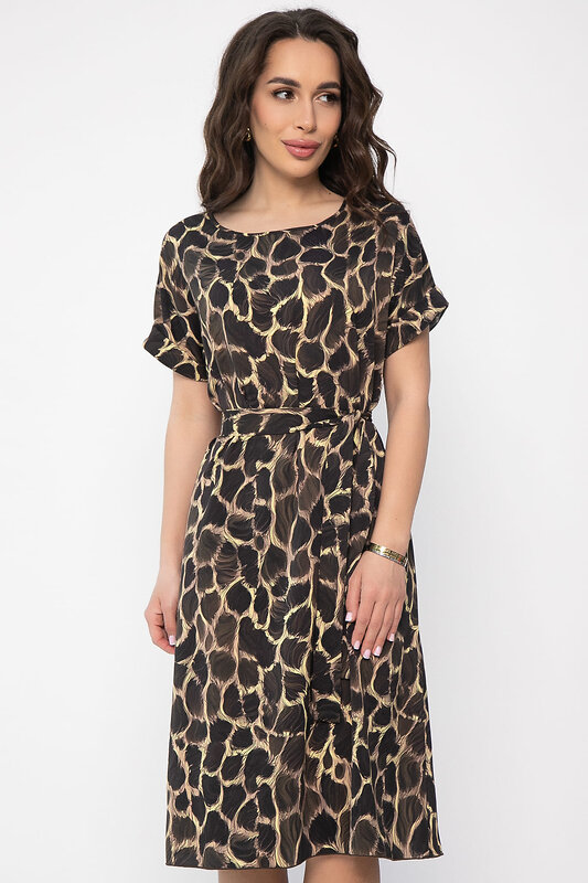 LT Collection Платье 538122 П13619-12М бежевый/черный