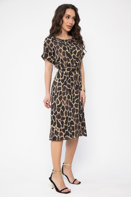 LT Collection Платье 538122 П13619-12М бежевый/черный