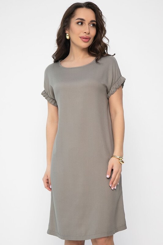 LT Collection Платье 538129 П13613-25М оливково-серый