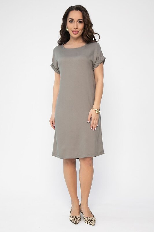 LT Collection Платье 538129 П13613-25М оливково-серый