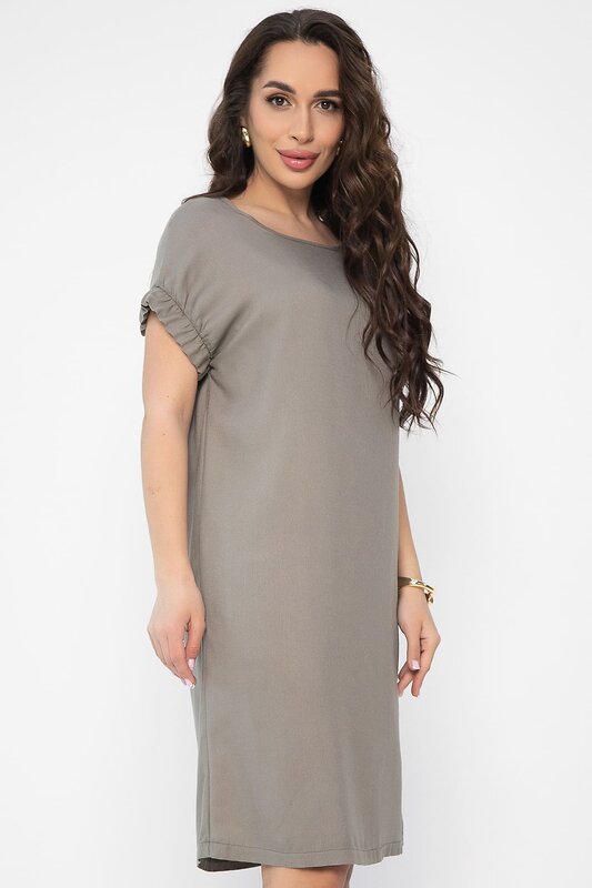 LT Collection Платье 538129 П13613-25М оливково-серый