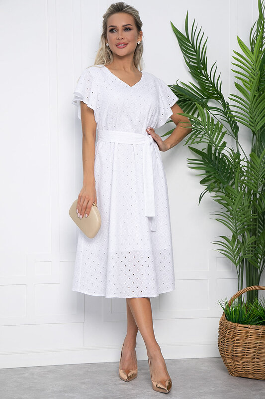 LT Collection Платье 538135 П13632-4М белый