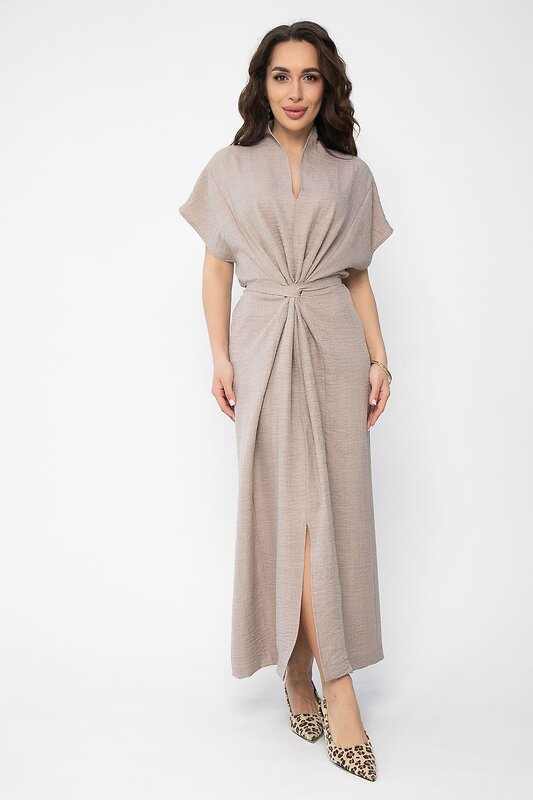 LT Collection Платье 538136 П13623-30М серо-коричневый