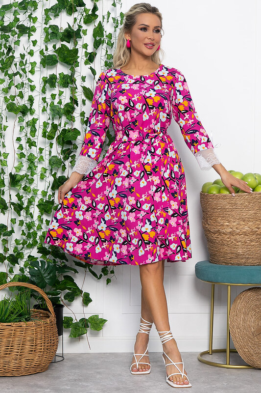 LT Collection Платье 538142 П13638-33М фуксия