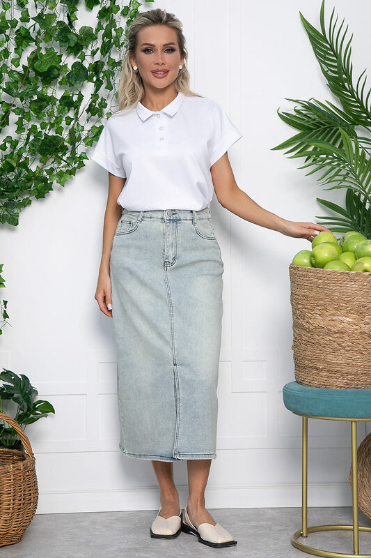 LT Collection Юбка 538148 Ю13644-4М голубо-зелёный