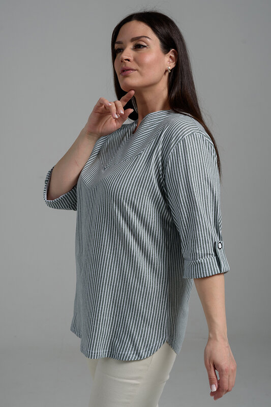 Натали Туника 538192 67164 полоса хаки