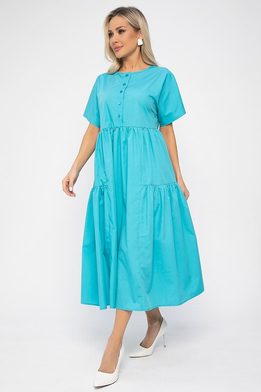 LT Collection Платье 538640 П13602-36М морской волны