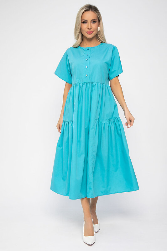 LT Collection Платье 538640 П13602-36М морской волны