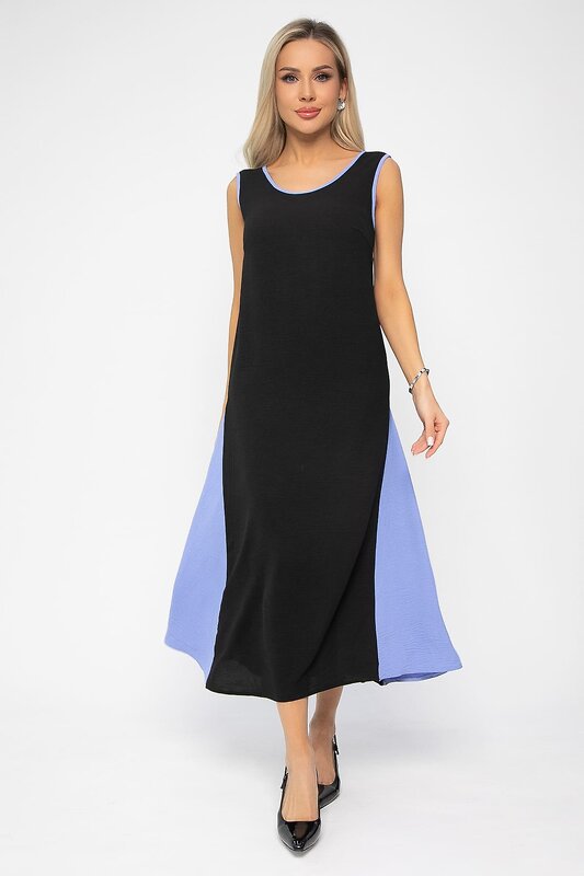 LT Collection Сарафан 538643 П13629-10М чёрно-голубой