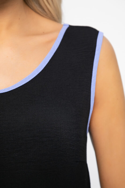 LT Collection Сарафан 538643 П13629-10М чёрно-голубой